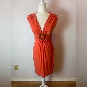 Vintage Cache Orange Dress size 8